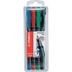 STABILO OHPen universal permanent, 4 Pack marcador permanente Punta redonda Negro, Azul, Verde, Rojo 4 pieza(s) - 842/4 SA